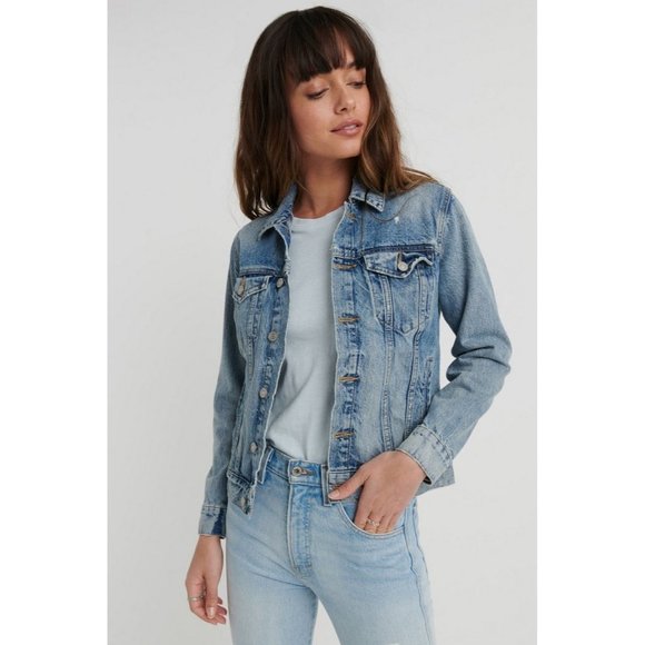 LUCKY BRAND light blue Denim long sleeve Jacket S/P - Picture 3 of 8